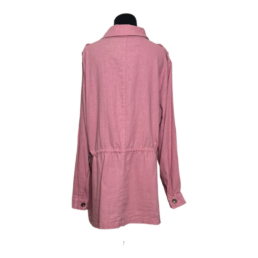 JustFab Pink Button-Up Jacket - Picture 3 of 13